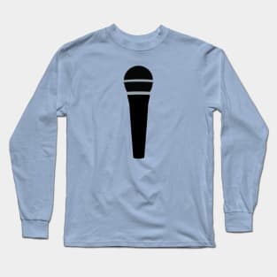 Black Microphone Long Sleeve T-Shirt